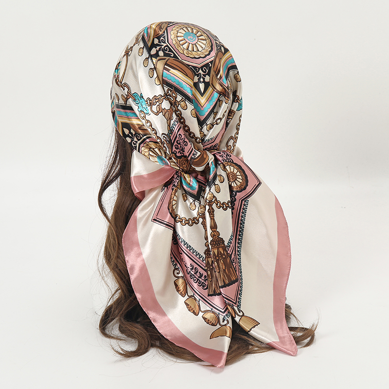Women'S Fashion For 2026 - Satin Square Scarf Women Muslim Hijab
