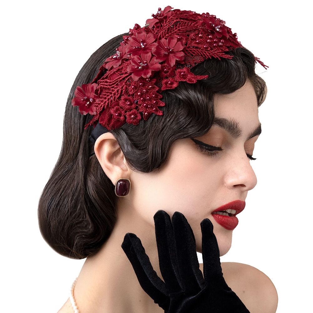Women'S Fashion In The 50S - New Lace Fascinators Headband for Women