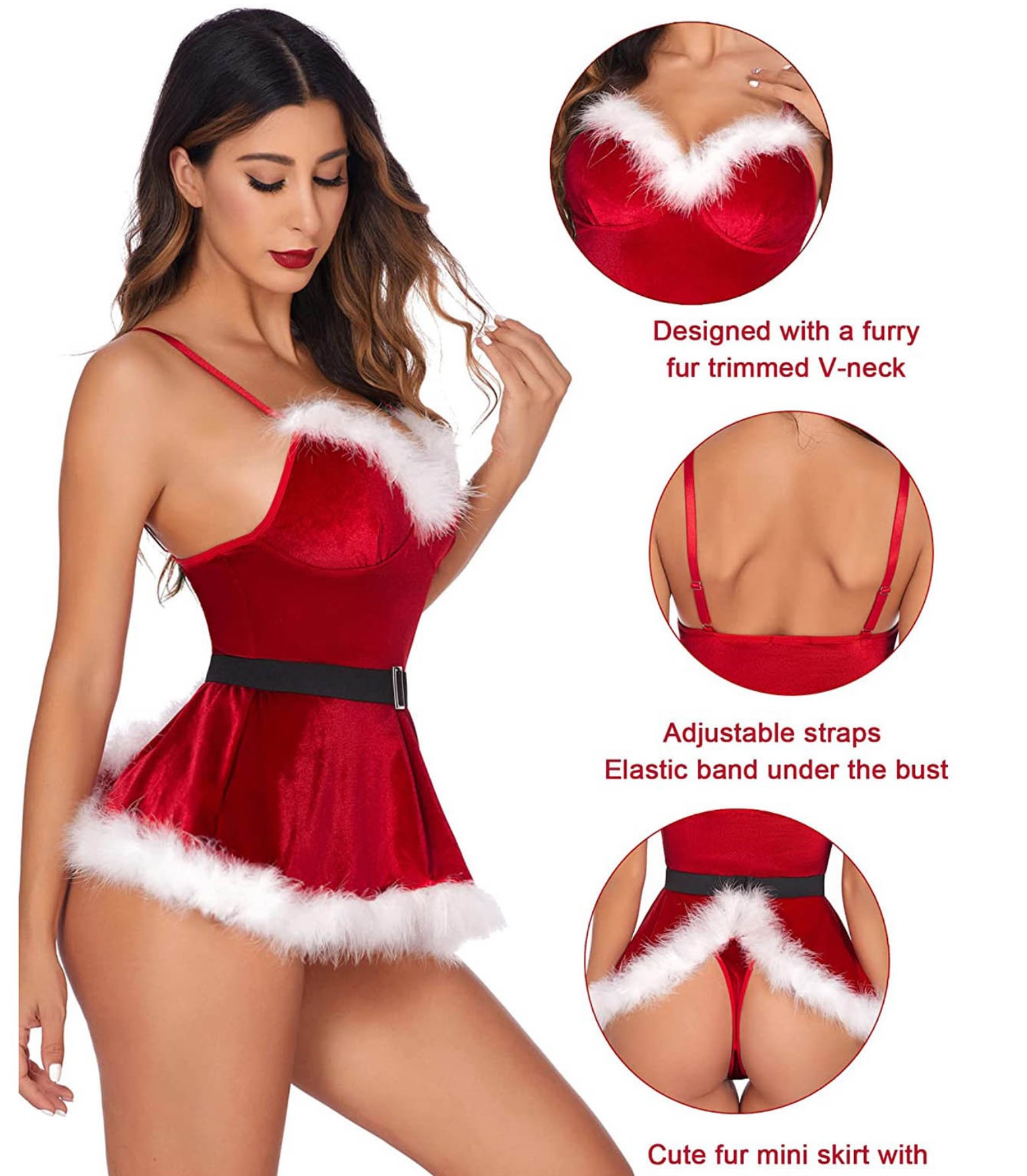 Women's Sexy Nightgown Santa C - огляд і ціна Women'S Fashion Line