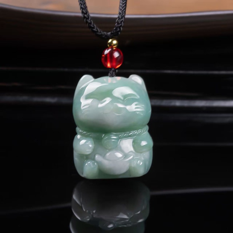 Natural Emerald Jade Lucky Cat - огляд і ціна Women'S Fashion Gifts