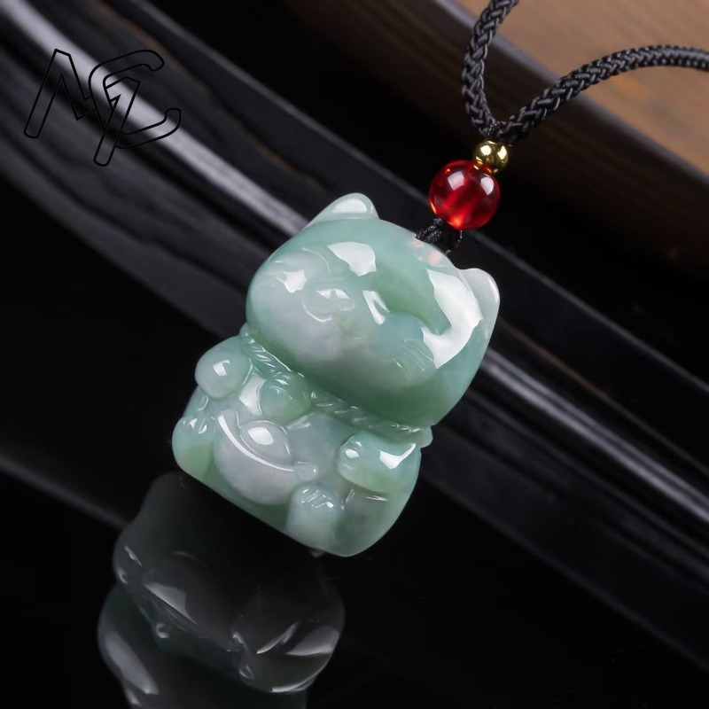 Natural Emerald Jade Lucky Cat - огляд і ціна Women'S Fashion Gifts