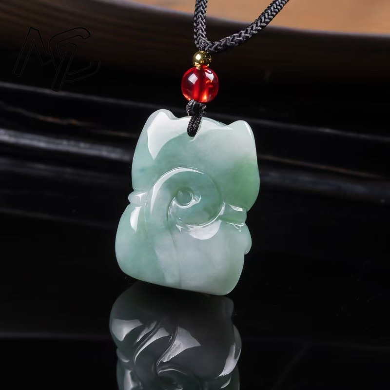 Natural Emerald Jade Lucky Cat - огляд і ціна Women'S Fashion Gifts