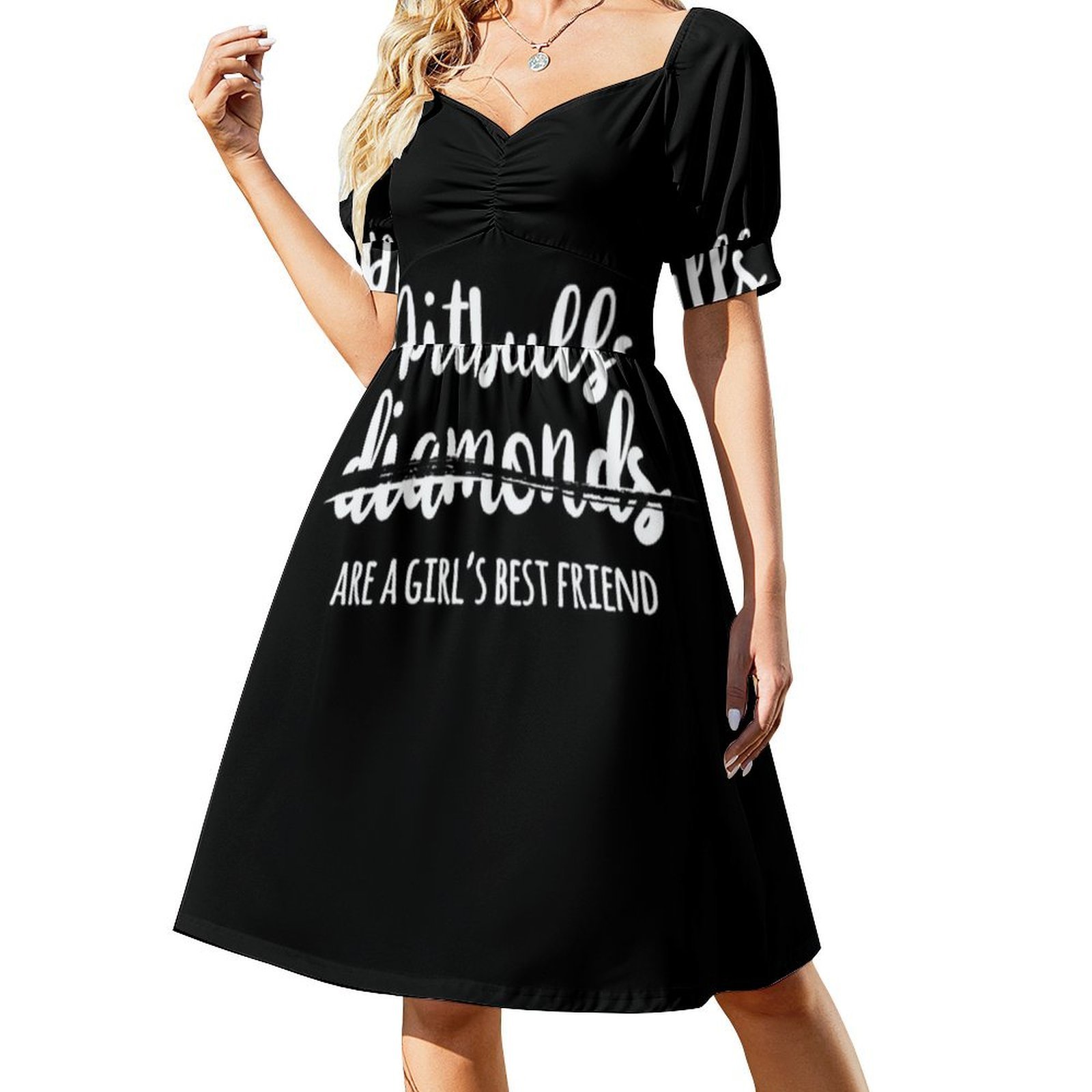 Pitbulls Are A Girl'S Best Fri - огляд і ціна Smocked Dress Women