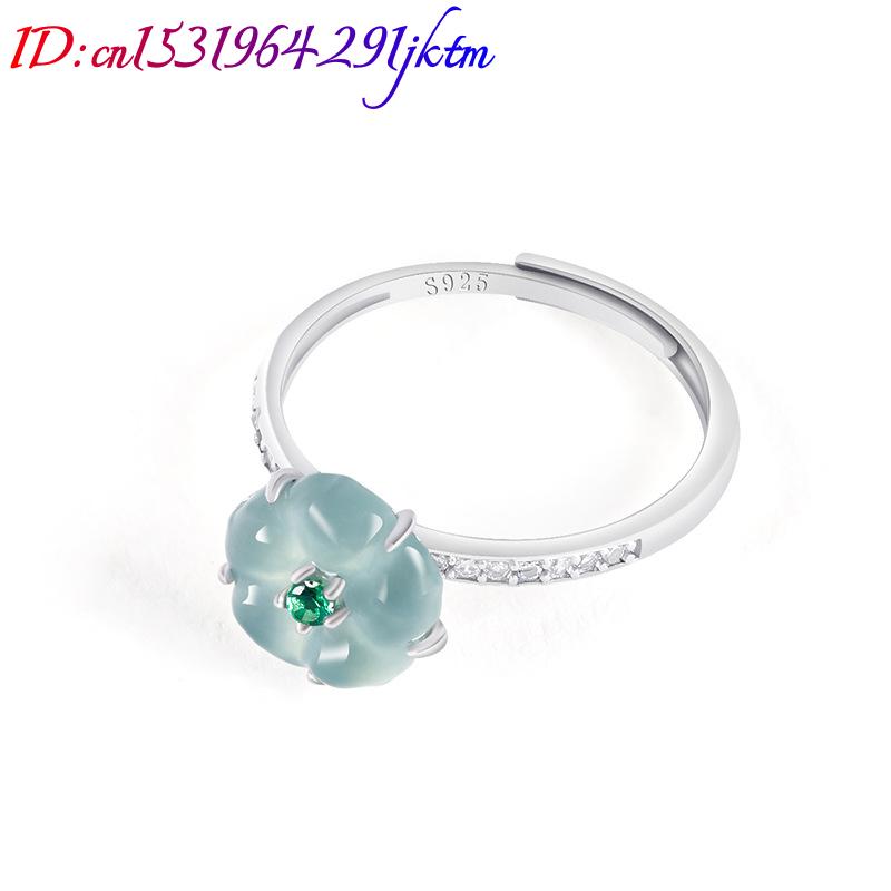 Blue Burmese Jadeite Flower Ri - огляд і ціна Women'S Fashion Gifts
