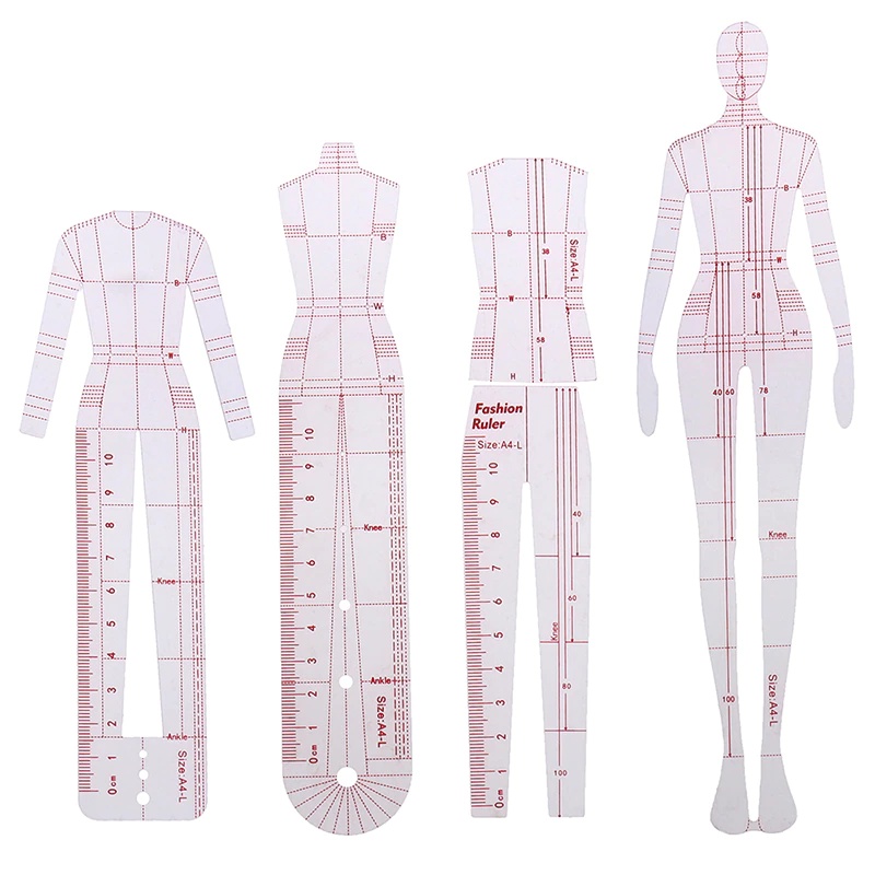 1 Set Women Fashion Drawing Ru - огляд і ціна Women Fashion Figure Template