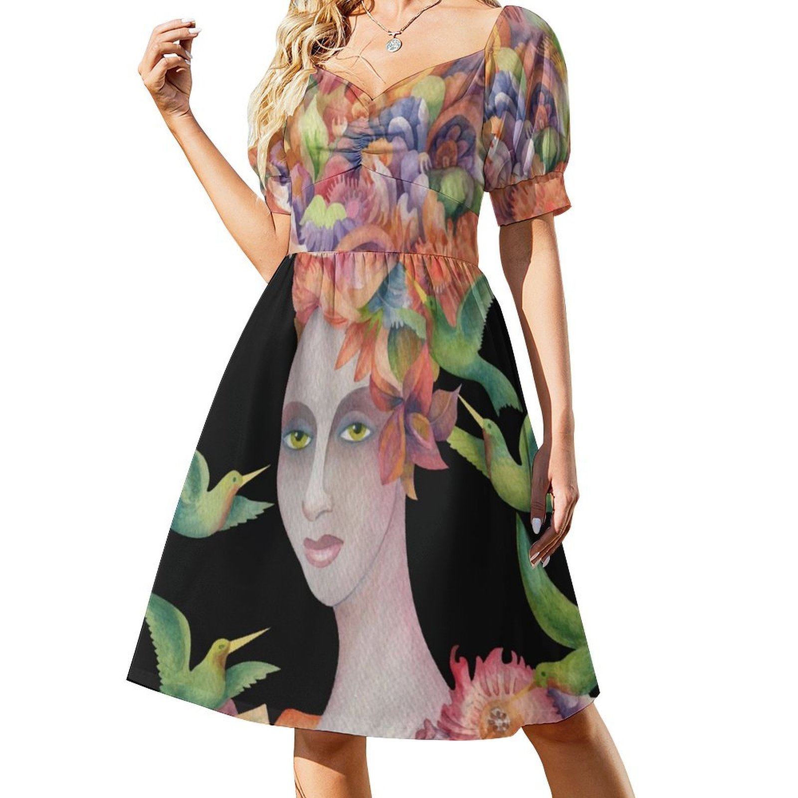 Who'S That Girl ? #4 Floral Sm - огляд і ціна Smocked Dress Women