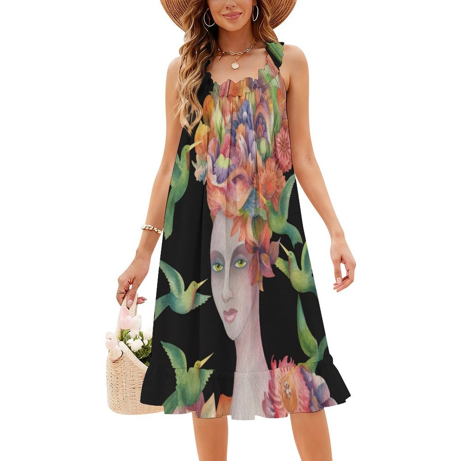Who'S That Girl ? #4 Floral Sm - огляд і ціна Smocked Dress Women
