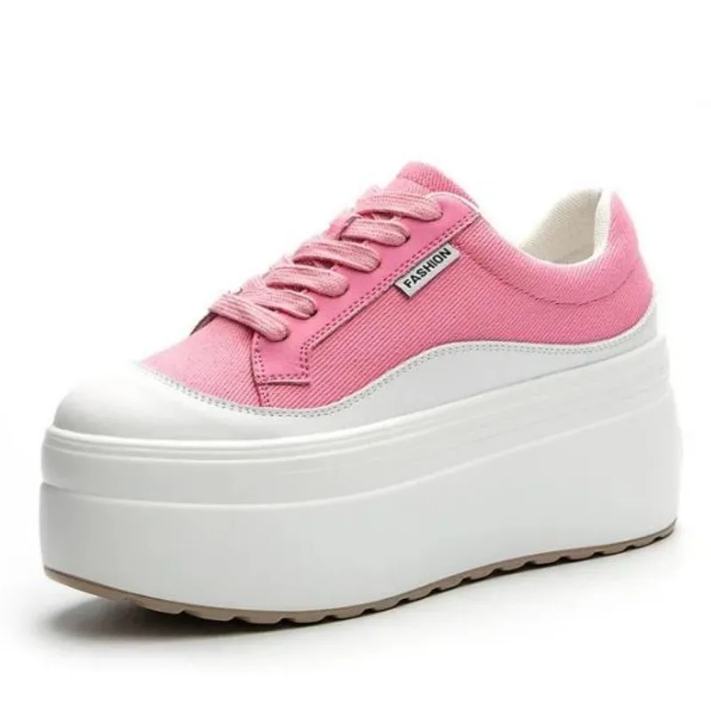 8cm New Canvas Genuine Leather - огляд і ціна Sneakers Fashion Women