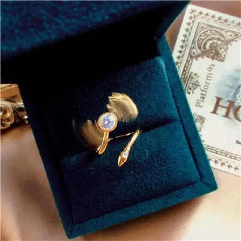 Gold-plated Snitch Ring Harrie - огляд і ціна Women'S Fashion Rings Gold
