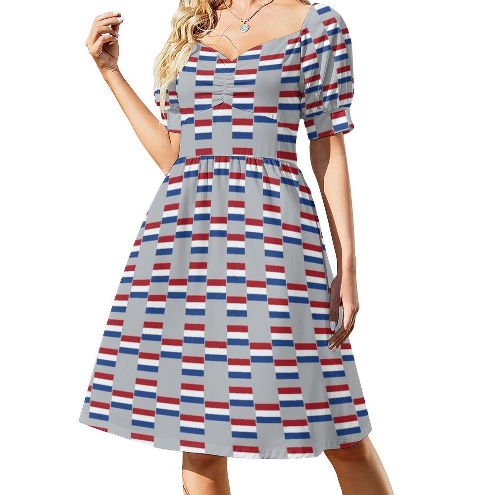 Vlag Van The Netherlands Flag  - огляд і ціна Smocked Dress Women