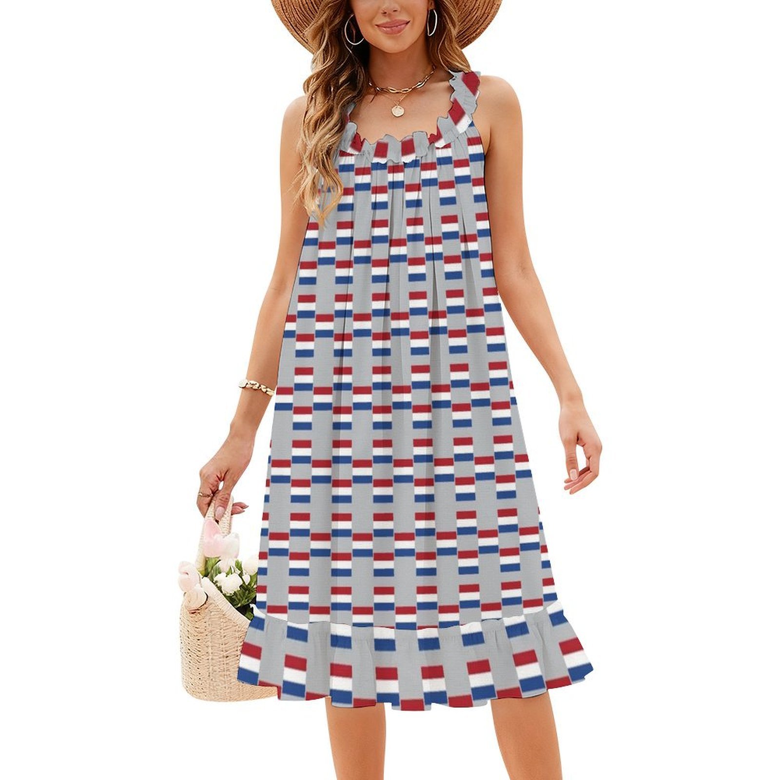 Vlag Van The Netherlands Flag  - огляд і ціна Smocked Dress Women