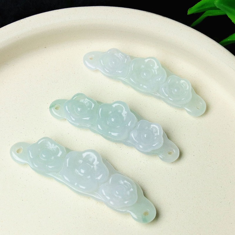 1pc Natural Jadeite Emerald Fl - огляд і ціна Women'S Fashion Gifts