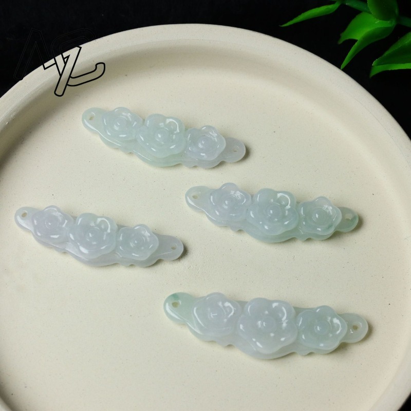1pc Natural Jadeite Emerald Fl - огляд і ціна Women'S Fashion Gifts