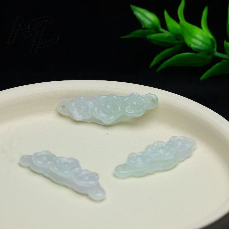 1pc Natural Jadeite Emerald Fl - огляд і ціна Women'S Fashion Gifts