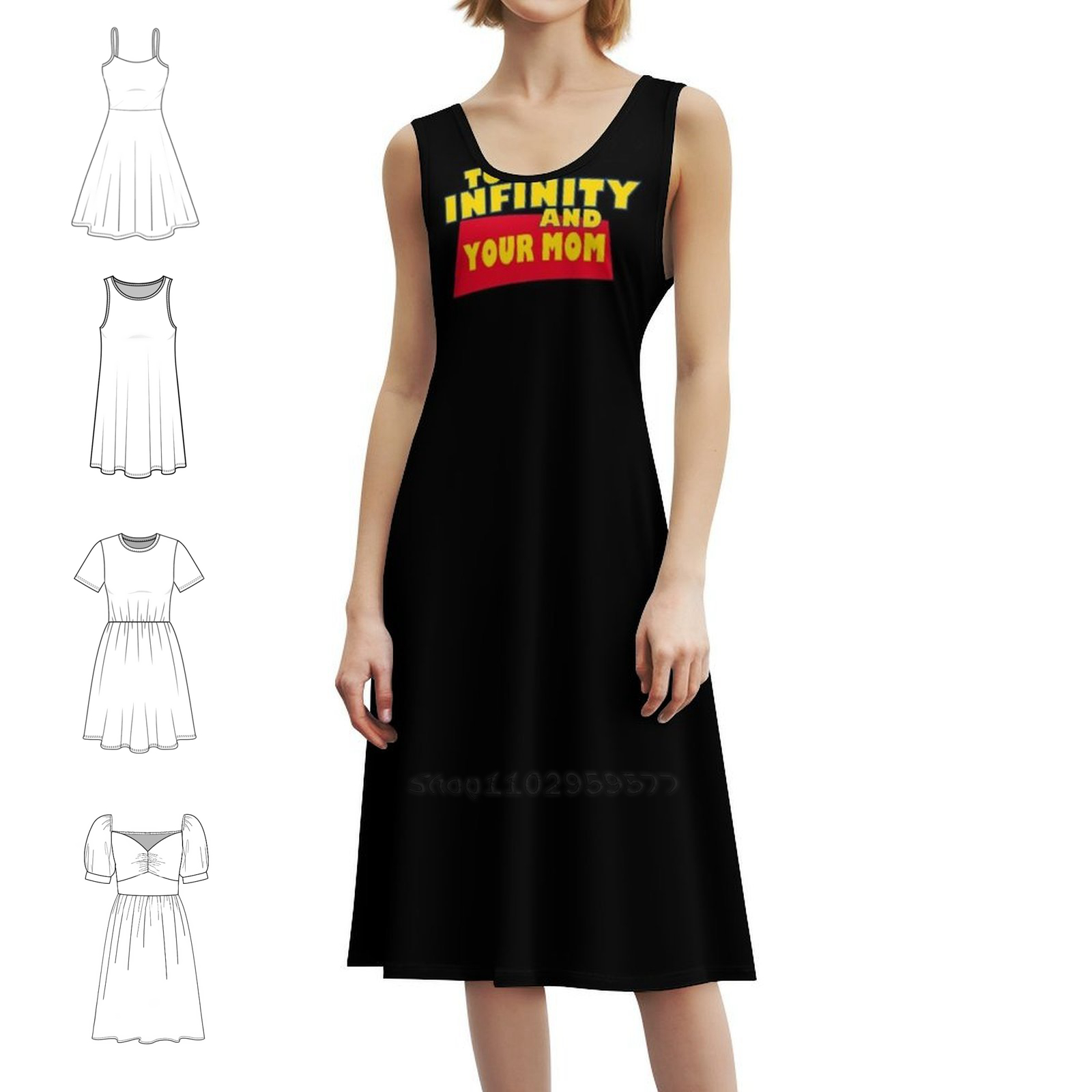 To Infinity And Your Mom Flora - огляд і ціна Smocked Dress Women