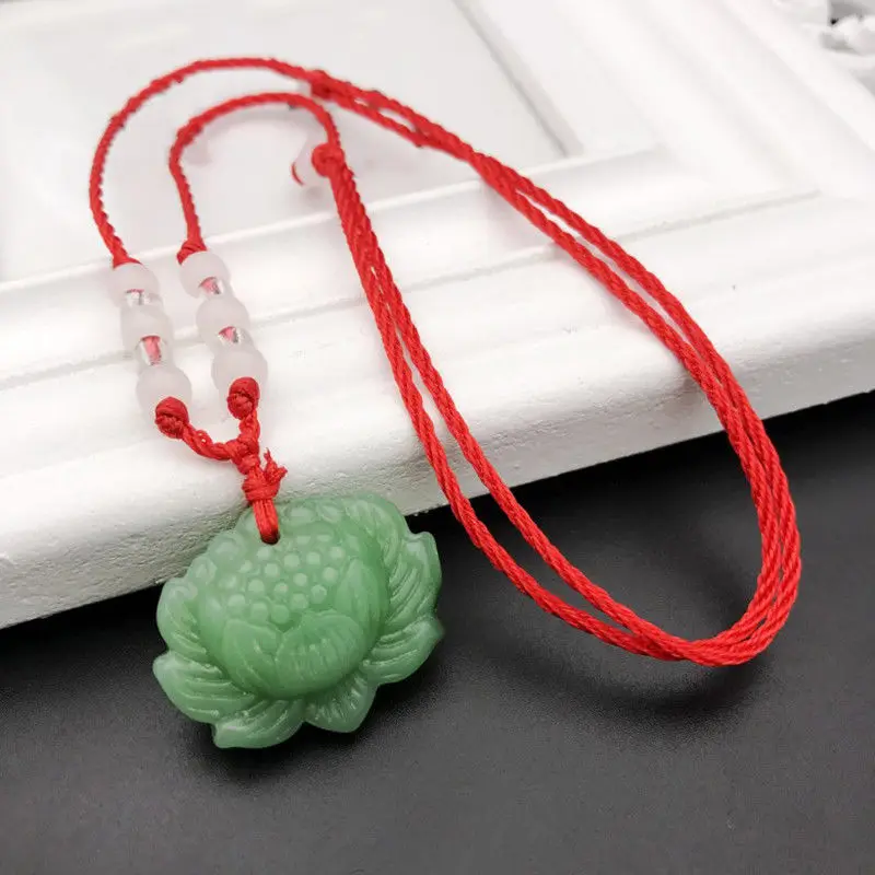 Natural Green Jade Lotus Penda - огляд і ціна Women Fashion Jewellery