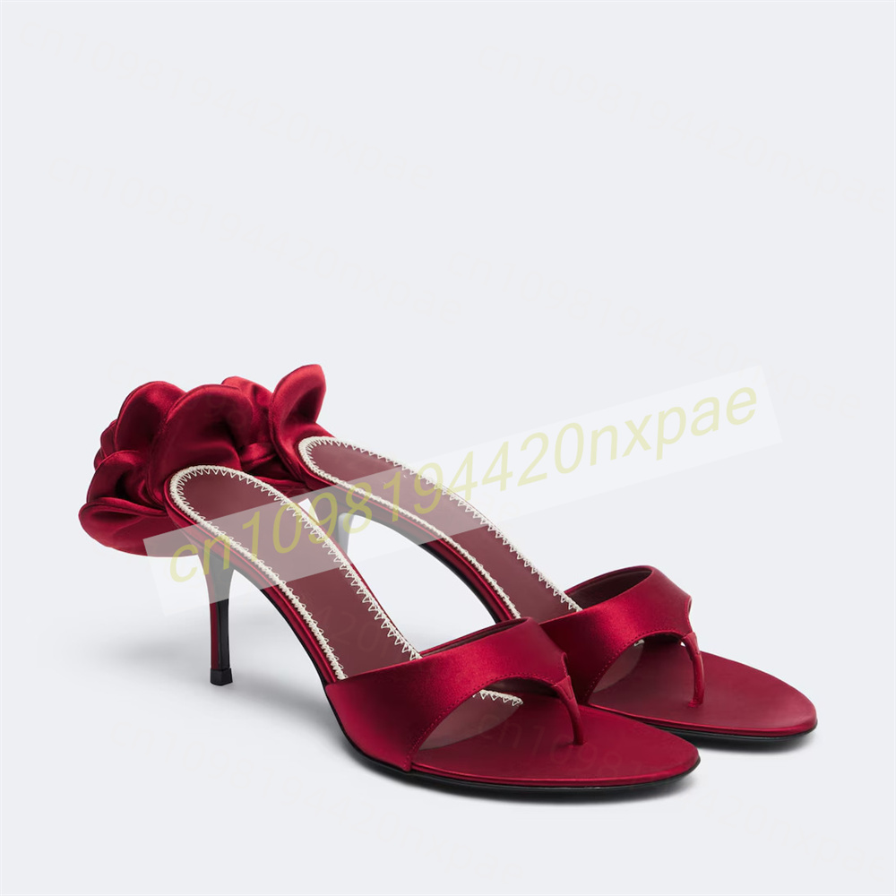 Women Red Satin Thong Mule San - огляд і ціна Women Fashion Reddit