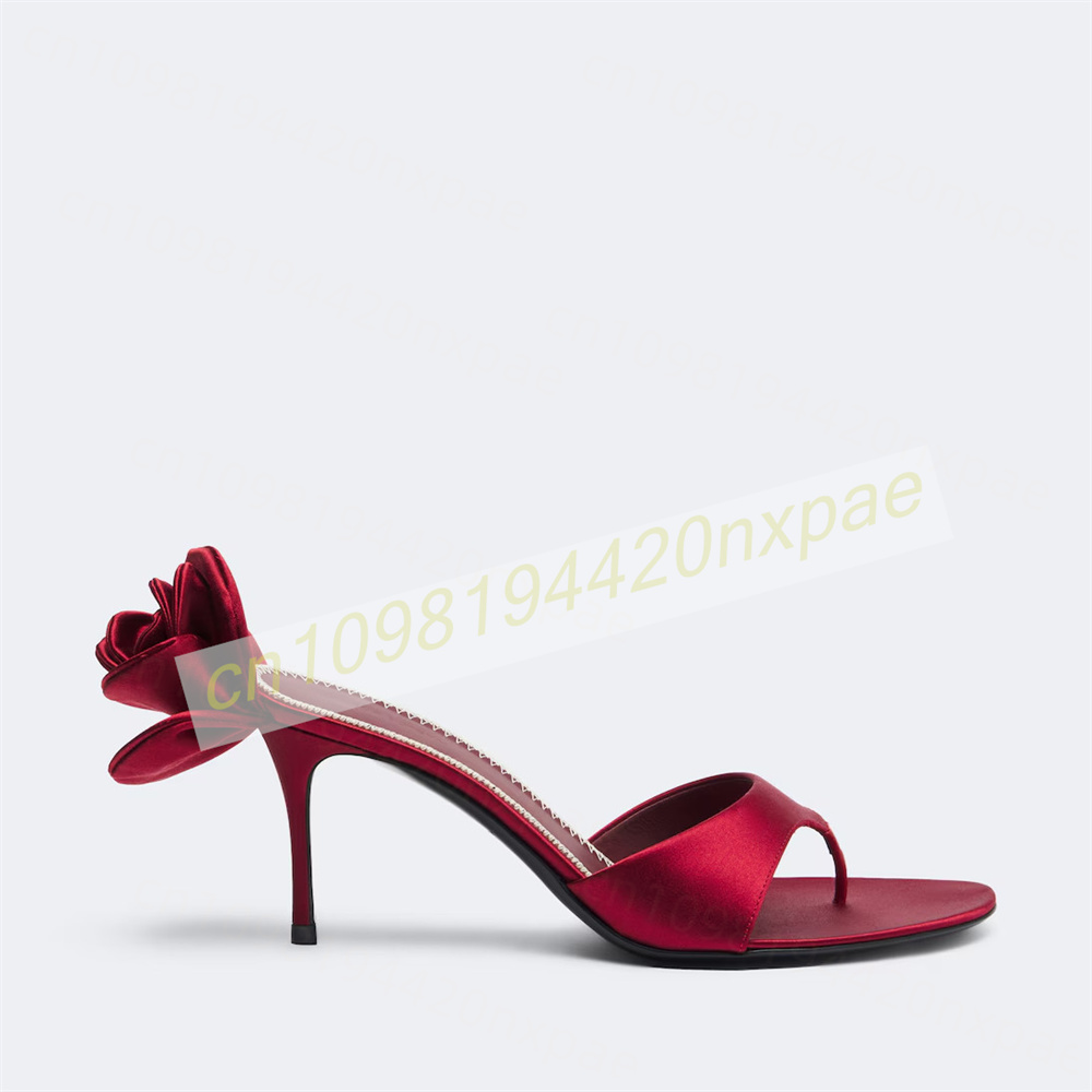 Women Red Satin Thong Mule San - огляд і ціна Women Fashion Reddit