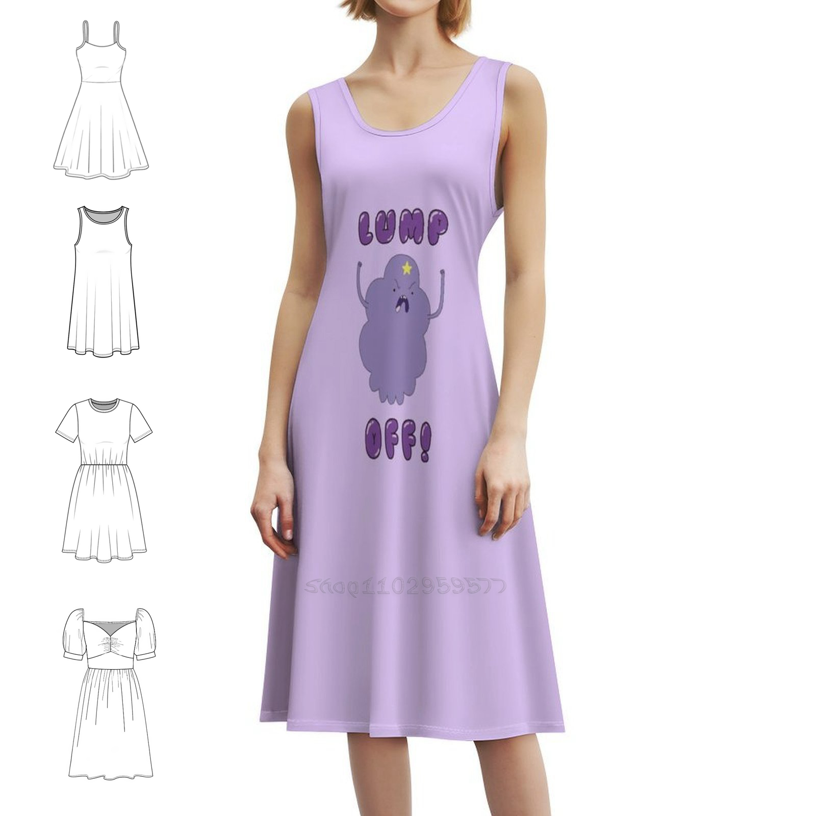Lump Off! Floral Smock Dress F - огляд і ціна Smocked Dress Women