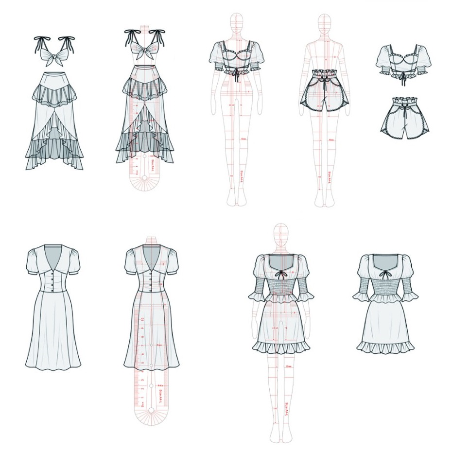 Women Fashion Drawing Ruler Fi - огляд і ціна Women Fashion Figure Template