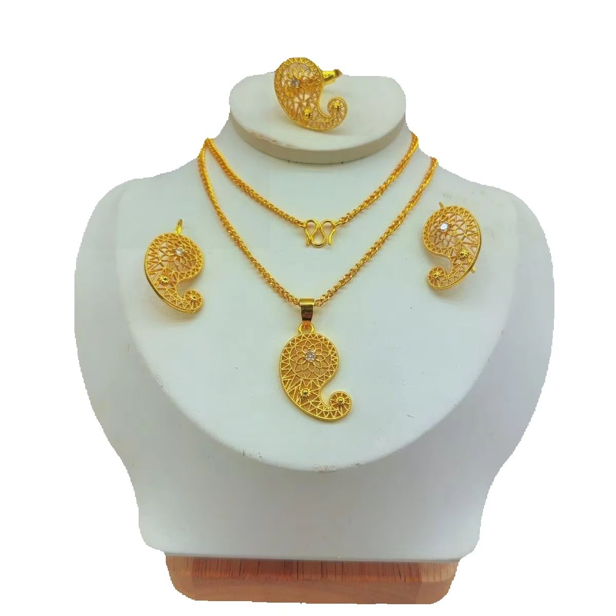 New Fashion High-End Dubai 24K - огляд і ціна Women'S Fashion Rings Gold
