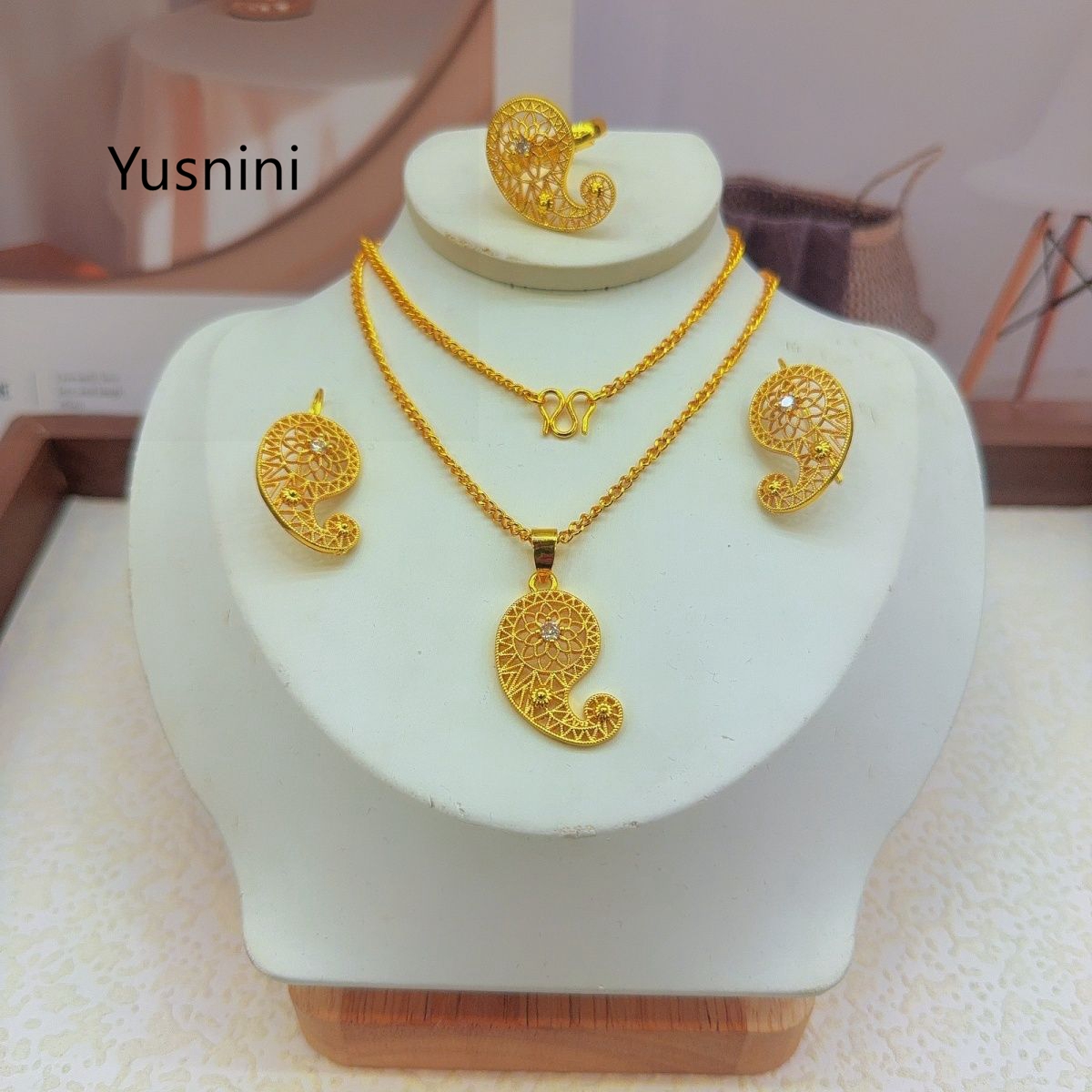 New Fashion High-End Dubai 24K - огляд і ціна Women'S Fashion Rings Gold