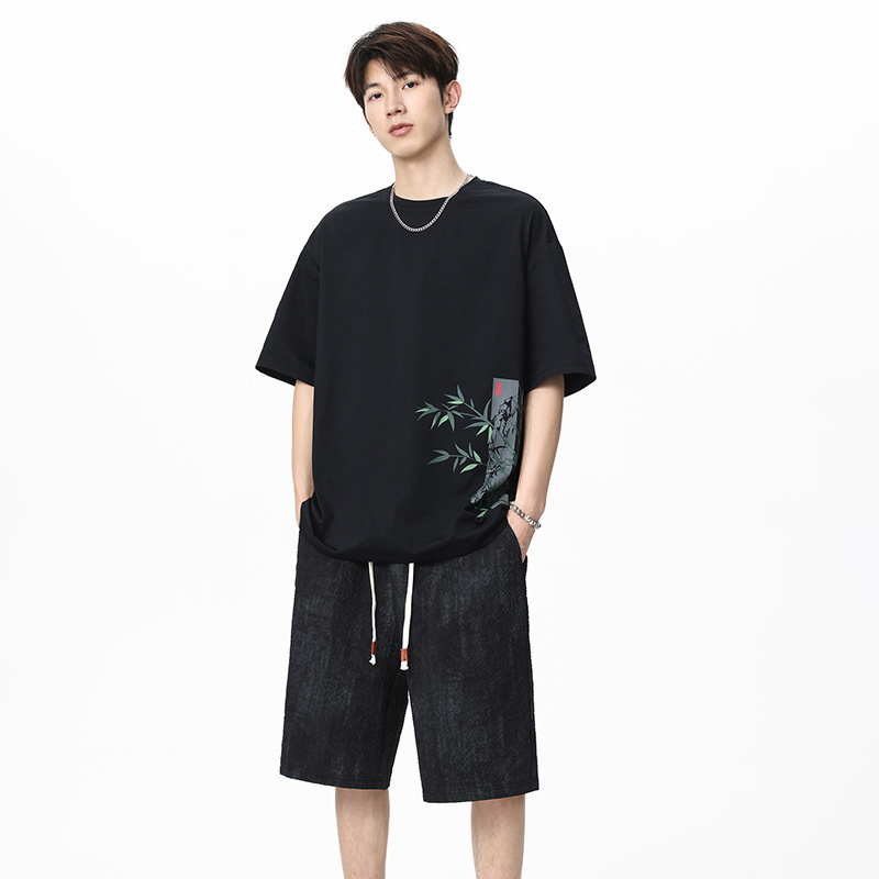 Chinese Style Men Ice Silk Bam - огляд і ціна Tie Dye Two Piece