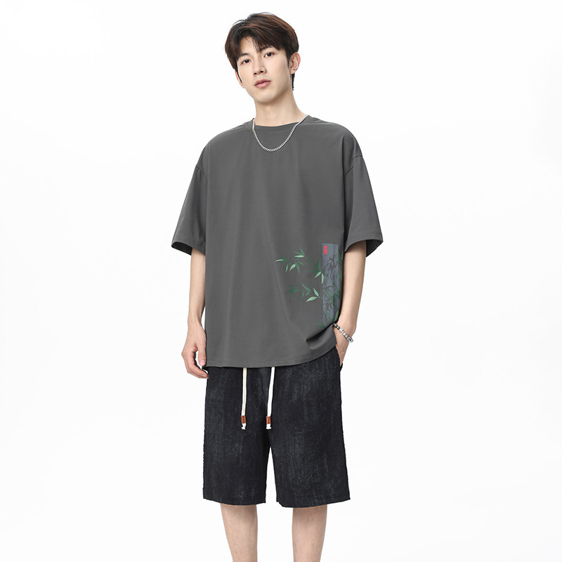 Chinese Style Men Ice Silk Bam - огляд і ціна Tie Dye Two Piece