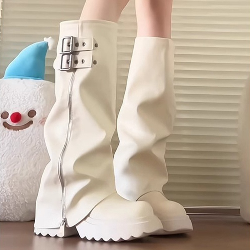 Punk Style Splicing Thick Bott - огляд і ціна Winter Fashion Women Boots