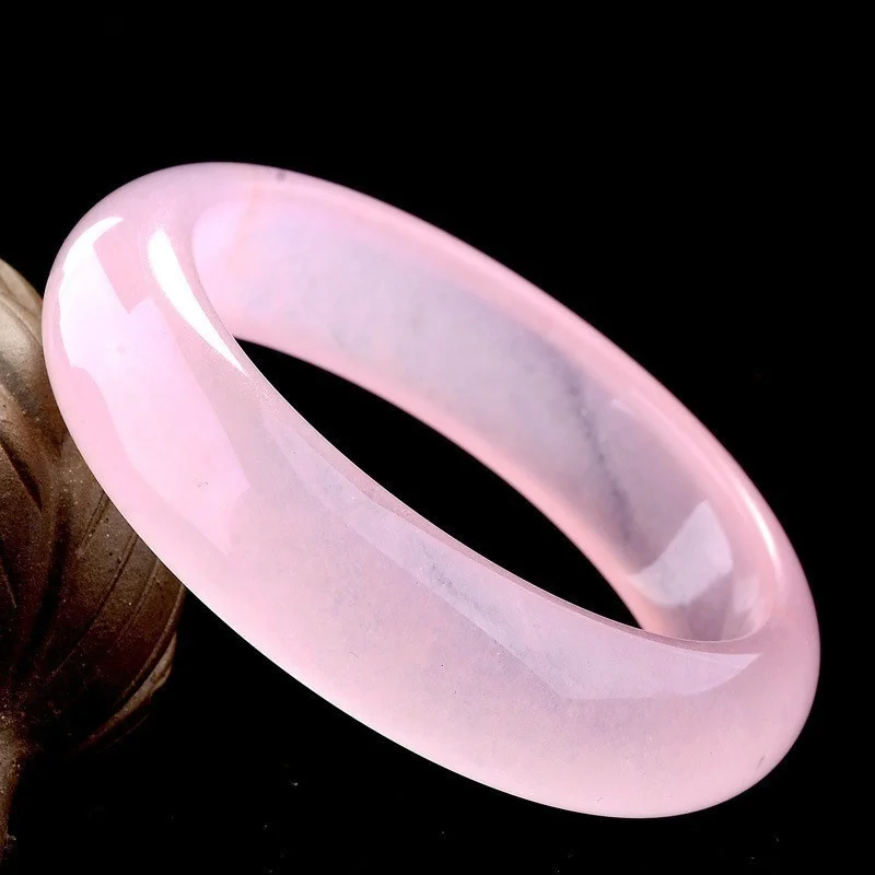 Genuine Natural Pink Jade Bang - огляд і ціна Women Fashion Jewellery