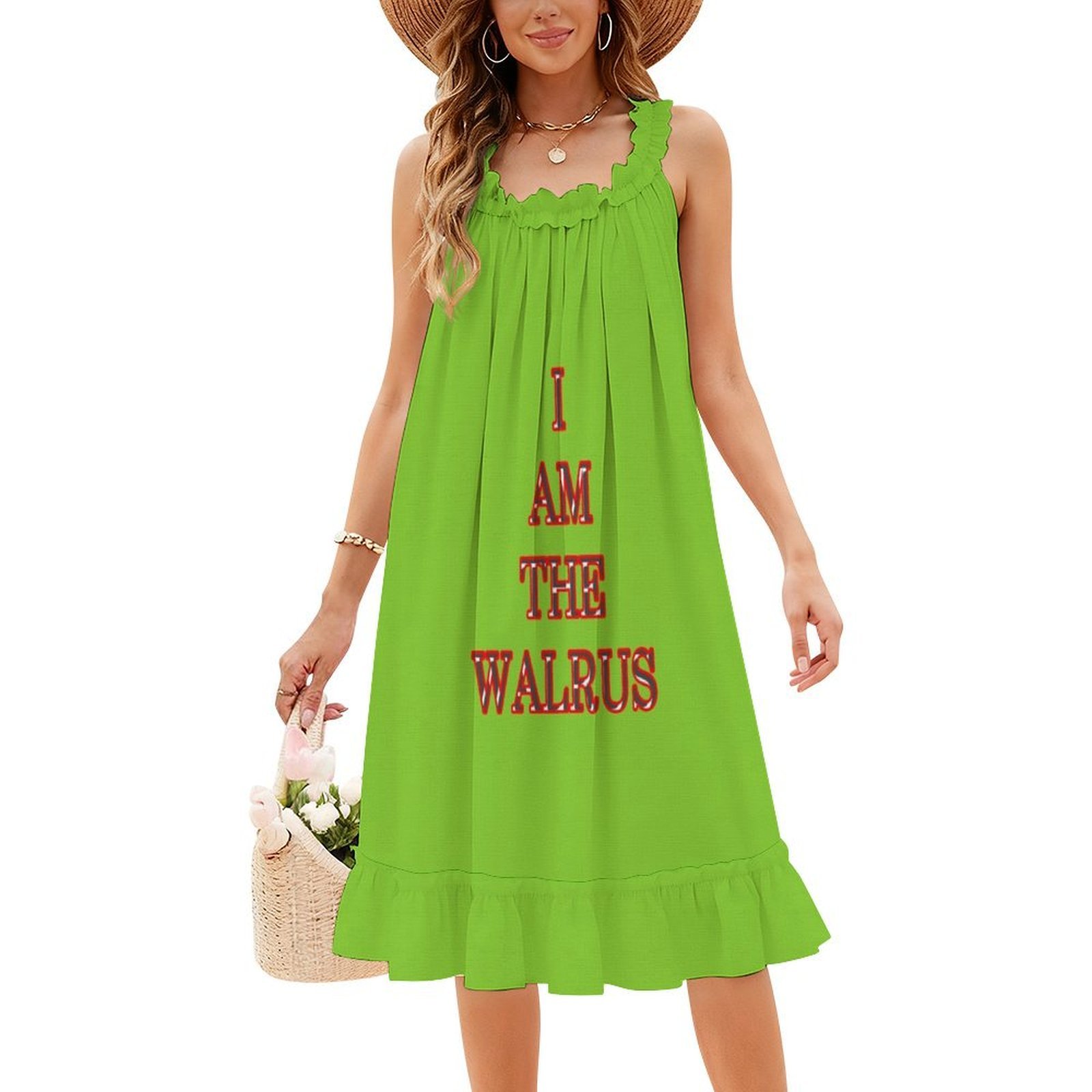 I Am The Walrus Floral Smock D - огляд і ціна Smocked Dress Women