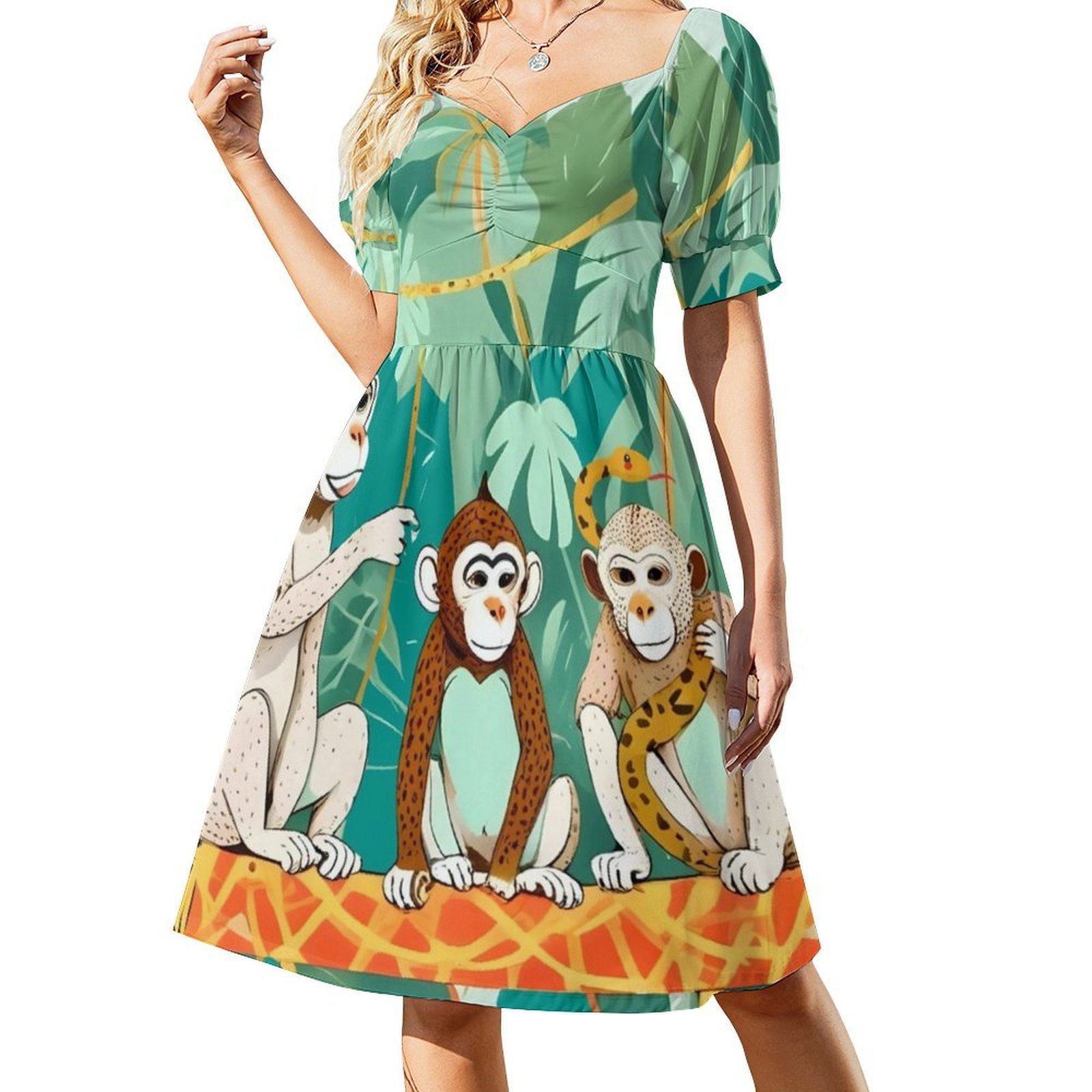Play Date Monkeys Jungle Playi - огляд і ціна Smocked Dress Women