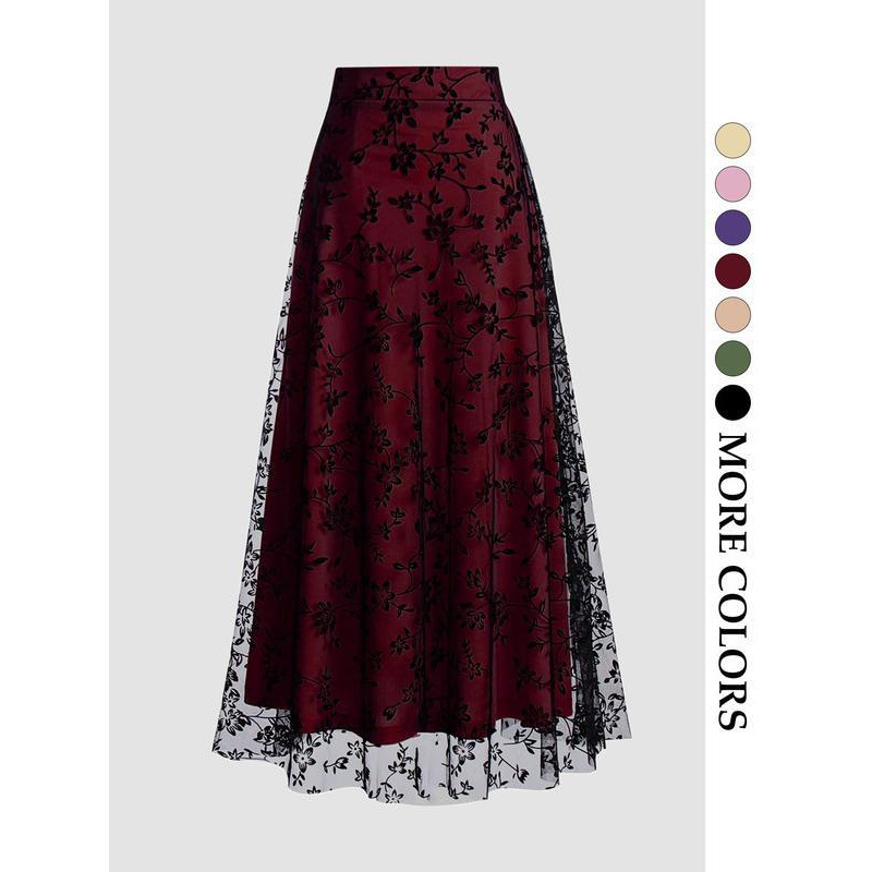 Solid Color Retro 50s tulle sk - огляд і ціна Women'S Fashion In The 50S