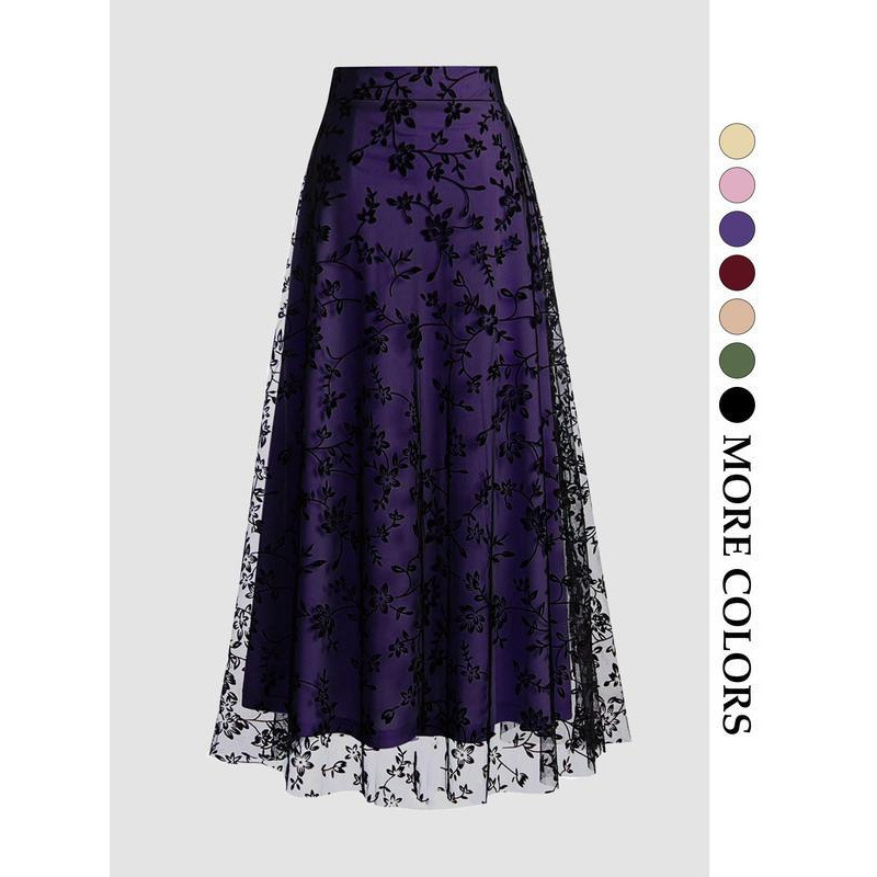 Solid Color Retro 50s tulle sk - огляд і ціна Women'S Fashion In The 50S