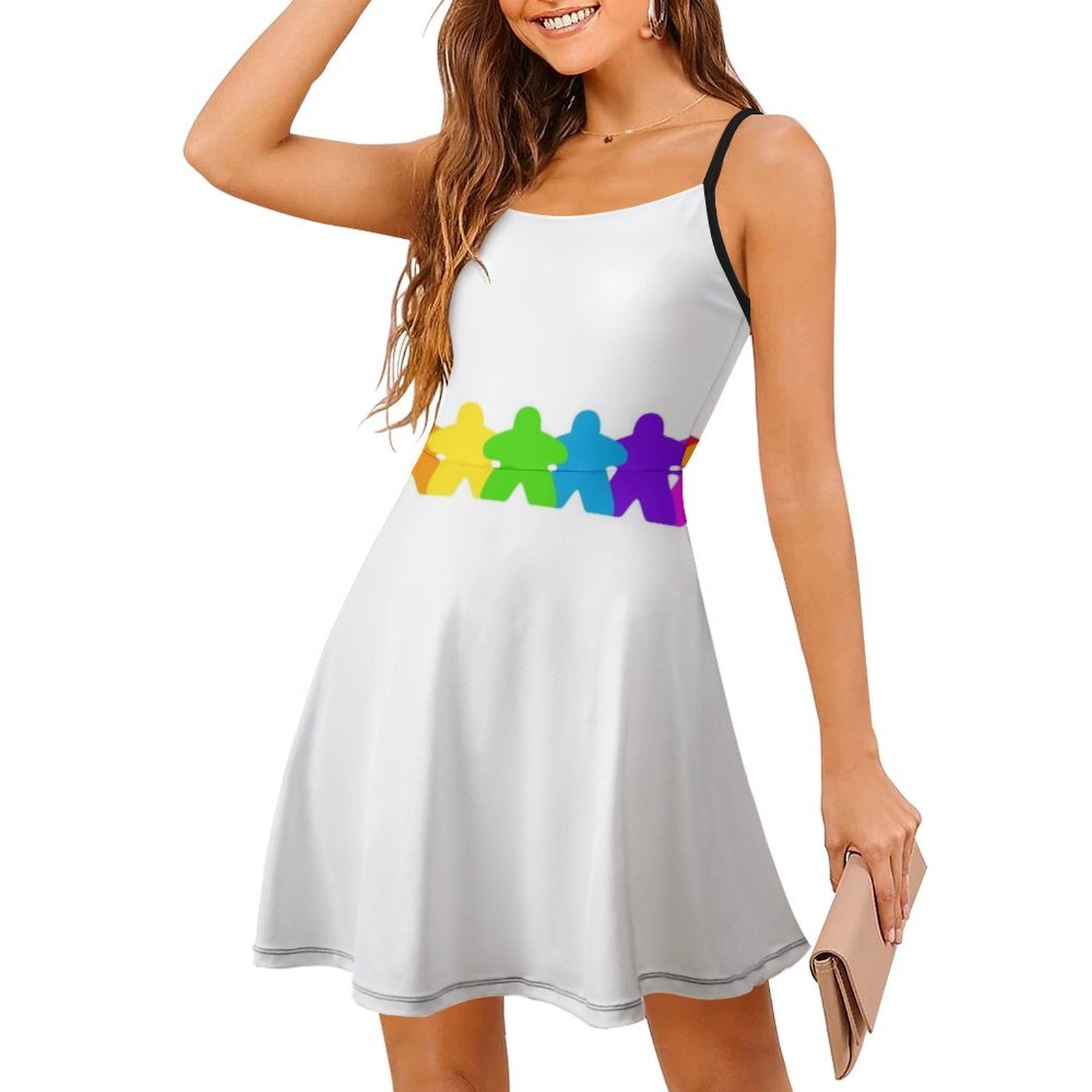 All The Colors Of The Meeples- - огляд і ціна Smocked Dress Women