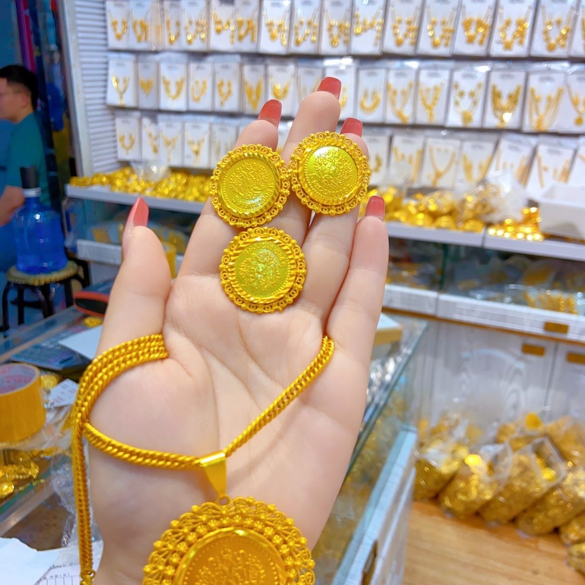 New 24K Gold Plated Dubai Jewe - огляд і ціна Women'S Fashion Rings Gold