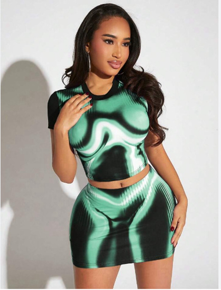 STYLISH LADY Tie Dye Printed S - огляд і ціна Tie Dye Two Piece
