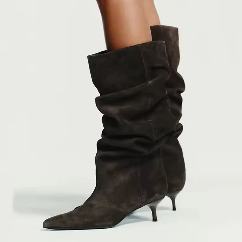 Liyke Runway Fashion Pleated S - огляд і ціна Winter Fashion Women Boots