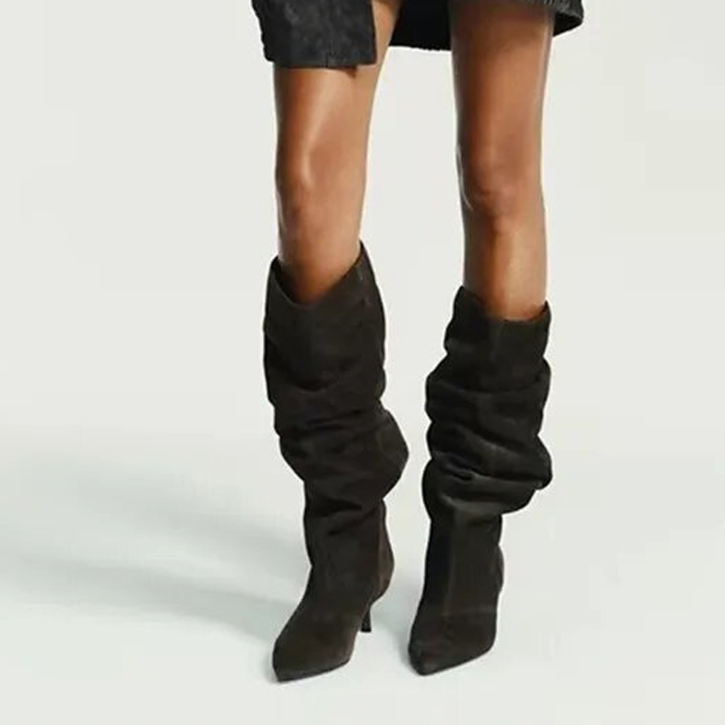 Liyke Runway Fashion Pleated S - огляд і ціна Winter Fashion Women Boots