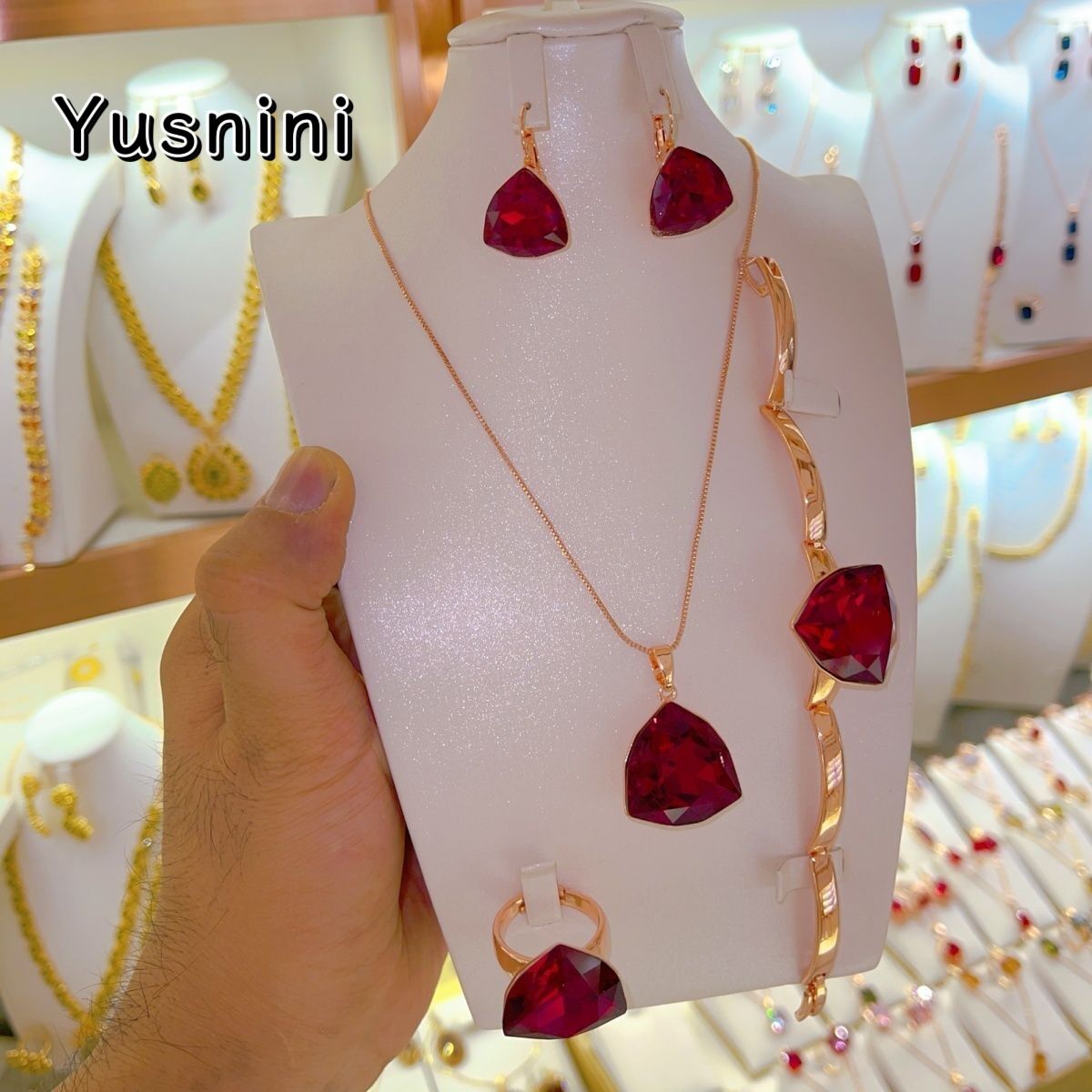 New UK 24K Gold Plated Necklac - огляд і ціна Women'S Fashion Rings Gold