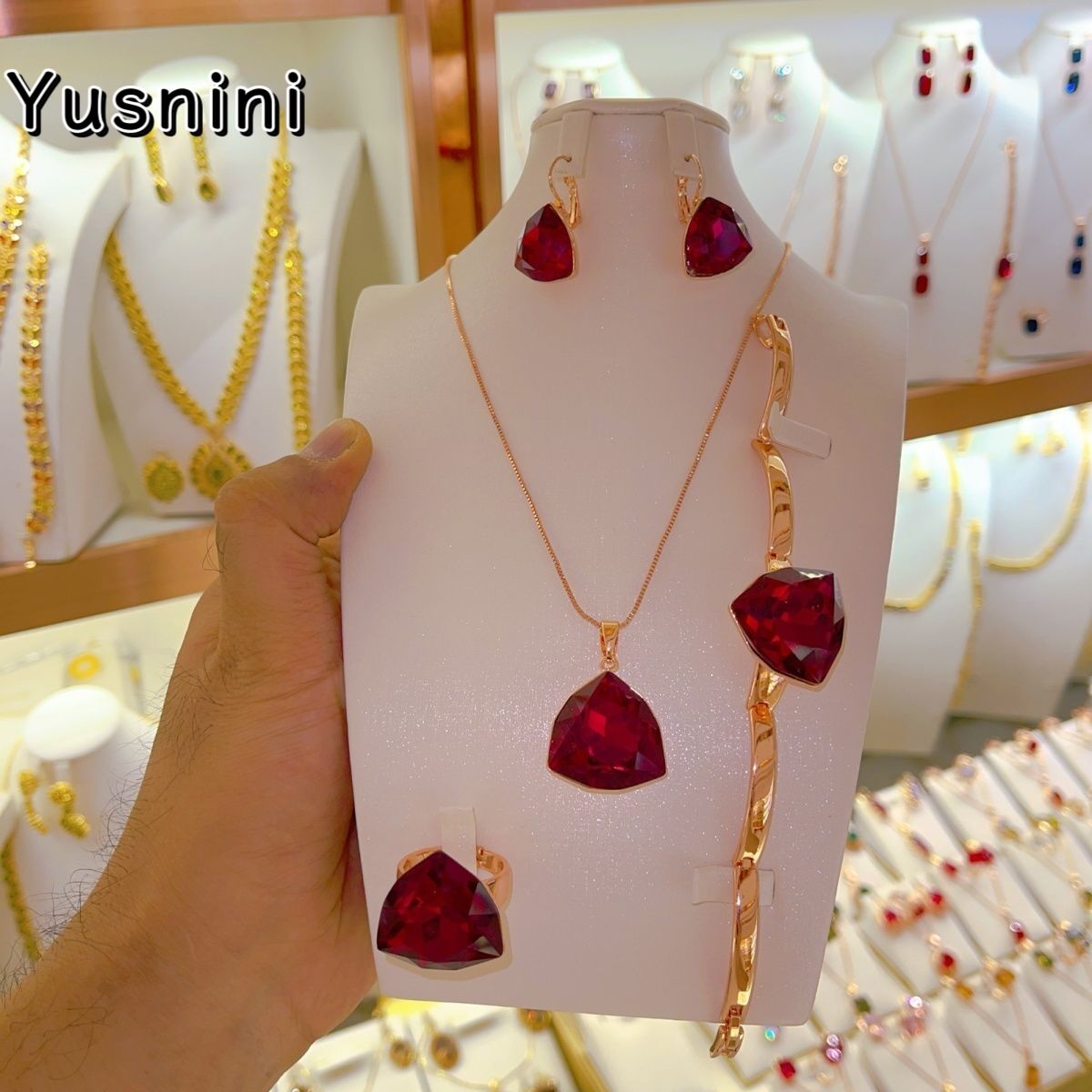New UK 24K Gold Plated Necklac - огляд і ціна Women'S Fashion Rings Gold
