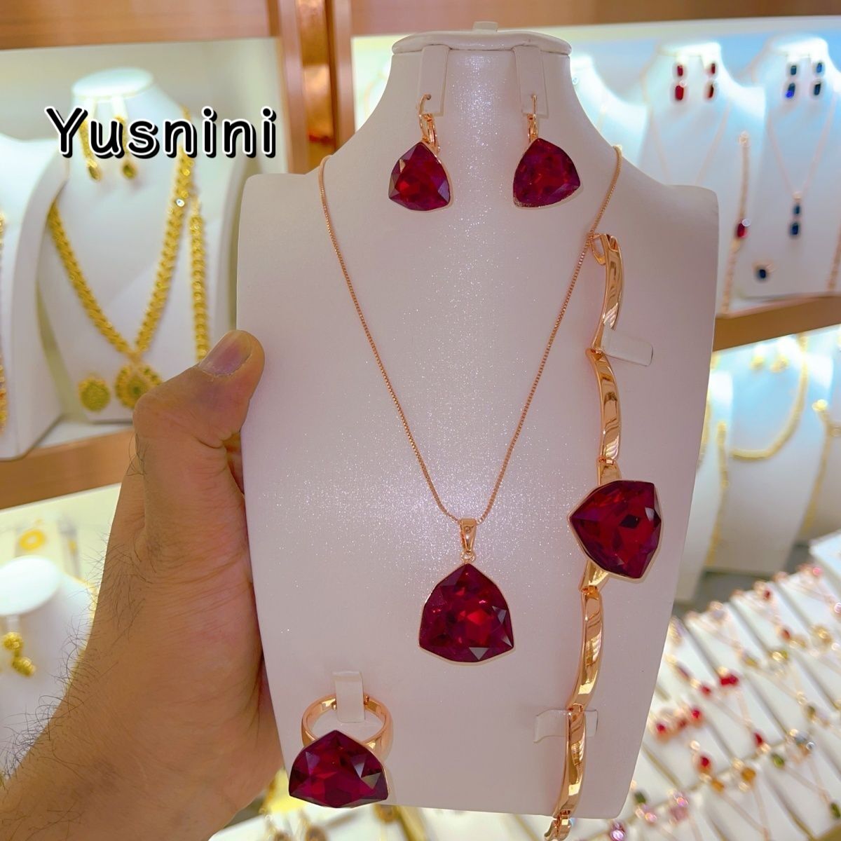 New UK 24K Gold Plated Necklac - огляд і ціна Women'S Fashion Rings Gold