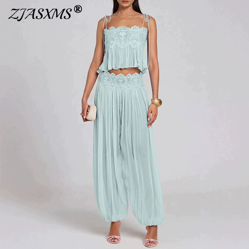 Boho Lace Trim 2 Piece Outfit  - огляд і ціна Tie Dye Two Piece