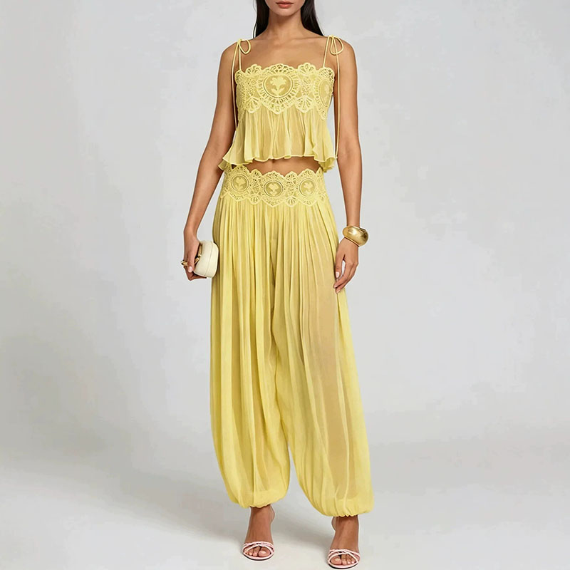 Boho Lace Trim 2 Piece Outfit  - огляд і ціна Tie Dye Two Piece