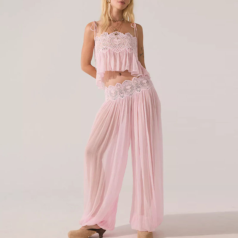 Boho Lace Trim 2 Piece Outfit  - огляд і ціна Tie Dye Two Piece