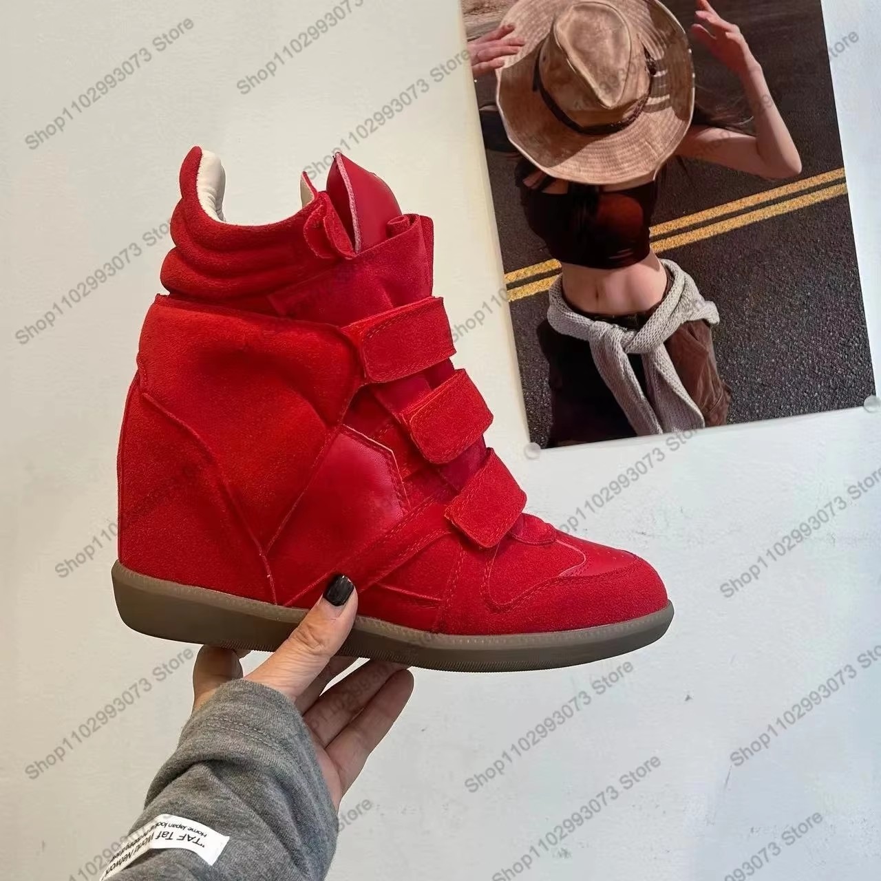Women Hidden Wedge Heel High‑T - огляд і ціна Sneakers Fashion Women