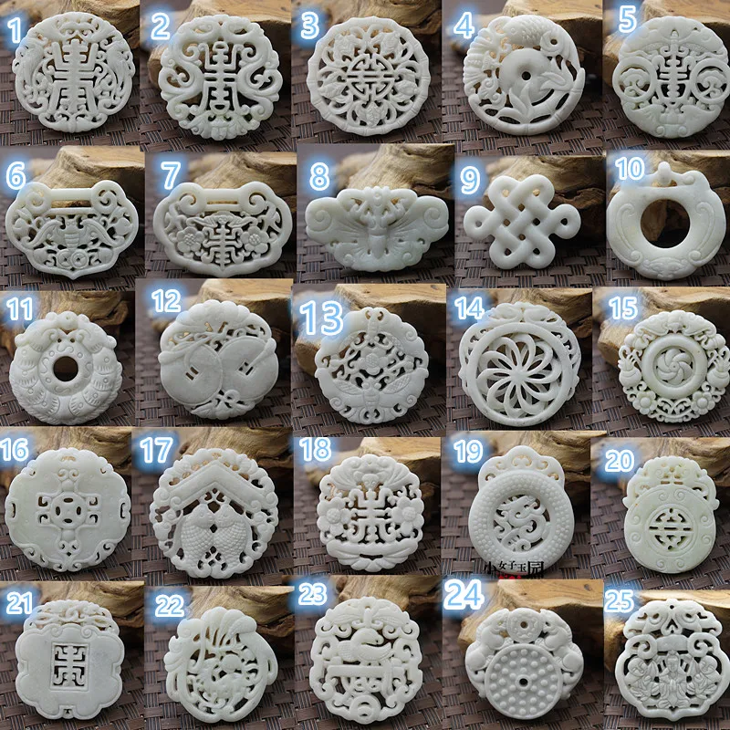 Natural White Jade Carved Luck - огляд і ціна Women Fashion Jewellery