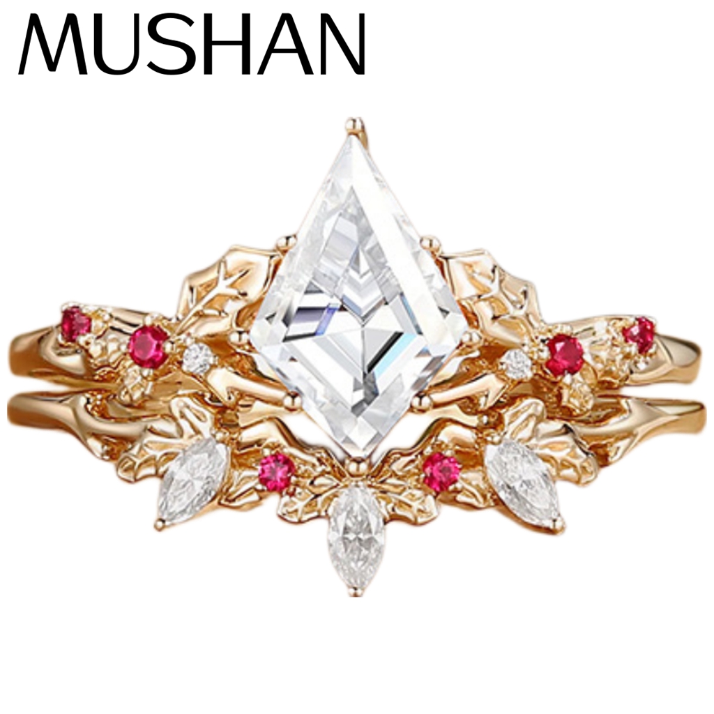 MUSHAN Custom Jewelry 925 Ster - огляд і ціна Women'S Fashion Rings Gold